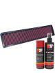 K&N Air Filter 33-2807 + Aerosol Recharge Kit