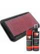 K&N Air Filter 33-2826 + Aerosol Recharge Kit