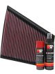 K&N Air Filter 33-2830 + Aerosol Recharge Kit