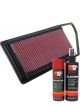 K&N Air Filter 33-2840 + Aerosol Recharge Kit