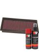 K&N Air Filter 33-2850 + Aerosol Recharge Kit