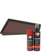 K&N Air Filter 33-2863 + Aerosol Recharge Kit