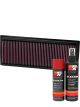 K&N Air Filter 33-2865 + Aerosol Recharge Kit