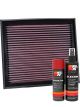 K&N Air Filter 33-2873 + Aerosol Recharge Kit