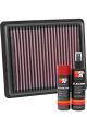 K&N Air Filter 33-2880 + Aerosol Recharge Kit