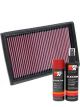 K&N Air Filter 33-2886 + Aerosol Recharge Kit