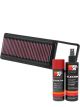 K&N Air Filter 33-2917 + Aerosol Recharge Kit