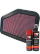 K&N Air Filter 33-2919 + Aerosol Recharge Kit