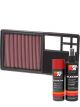 K&N Air Filter 33-2920 + Aerosol Recharge Kit
