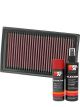 K&N Air Filter 33-2927 + Aerosol Recharge Kit