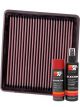 K&N Air Filter 33-2935 + Aerosol Recharge Kit