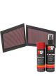K&N Air Filter 33-2940 + Aerosol Recharge Kit