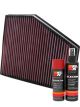 K&N Air Filter 33-2943 + Aerosol Recharge Kit