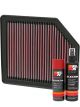 K&N Air Filter 33-2947 + Aerosol Recharge Kit