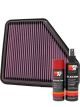 K&N Air Filter 33-2953 + Aerosol Recharge Kit