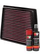 K&N Air Filter 33-2955 + Aerosol Recharge Kit