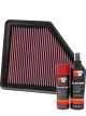 K&N Air Filter 33-2958 + Aerosol Recharge Kit