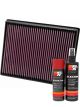K&N Air Filter 33-2959 + Aerosol Recharge Kit