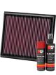 K&N Air Filter 33-2962 + Aerosol Recharge Kit