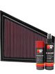 K&N Air Filter 33-2963 + Aerosol Recharge Kit