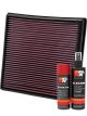 K&N Air Filter 33-2964 + Aerosol Recharge Kit