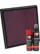 K&N Air Filter 33-2966 + Aerosol Recharge Kit