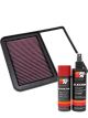 K&N Air Filter 33-2967 + Aerosol Recharge Kit