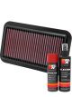 K&N Air Filter 33-2968 + Aerosol Recharge Kit