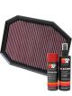 K&N Air Filter 33-2970 + Aerosol Recharge Kit