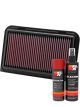 K&N Air Filter 33-2974 + Aerosol Recharge Kit