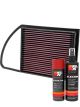 K&N Air Filter 33-2975 + Aerosol Recharge Kit