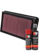K&N Air Filter 33-2987 + Aerosol Recharge Kit