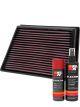 K&N Air Filter 33-2991 + Aerosol Recharge Kit