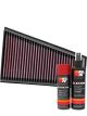 K&N Air Filter 33-2995 + Aerosol Recharge Kit