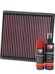 K&N Air Filter 33-2996 + Aerosol Recharge Kit