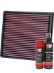 K&N Air Filter 33-3002 + Aerosol Recharge Kit