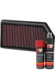 K&N Air Filter 33-3008 + Aerosol Recharge Kit