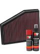K&N Air Filter 33-3013 + Aerosol Recharge Kit