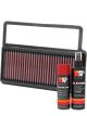 K&N Air Filter 33-3014 + Aerosol Recharge Kit