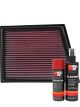 K&N Air Filter 33-3025 + Aerosol Recharge Kit