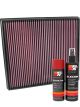 K&N Air Filter 33-3026 + Aerosol Recharge Kit