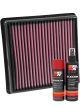 K&N Air Filter 33-3029 + Aerosol Recharge Kit