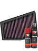 K&N Air Filter 33-3032 + Aerosol Recharge Kit