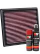 K&N Air Filter 33-3040 + Aerosol Recharge Kit