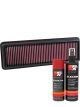 K&N Air Filter 33-3042 + Aerosol Recharge Kit