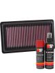 K&N Air Filter 33-3046 + Aerosol Recharge Kit