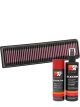 K&N Air Filter 33-3047 + Aerosol Recharge Kit
