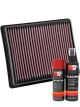 K&N Air Filter 33-3054 + Aerosol Recharge Kit