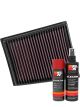 K&N Air Filter 33-3057 + Aerosol Recharge Kit