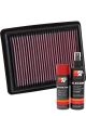 K&N Air Filter 33-3058 + Aerosol Recharge Kit